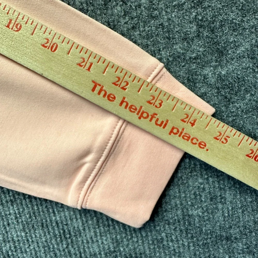 NWOT LL Bean Interlock Turtleneck Peach Pink Cotton Long Sleeve Top XL Regular